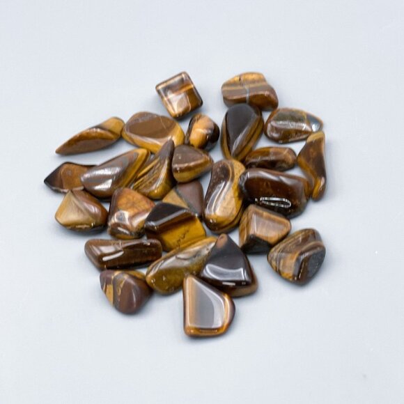 Tiger's Eye Polished Chips: Courage, Strength, and Prosperity - 2 Per Order - Picture 7 of 7